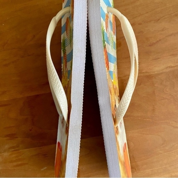 Party Cat Tropical Beach Pool Flip Flops, Womens size 11 & Unisex, Mens 9.5 - Picture 13 of 14